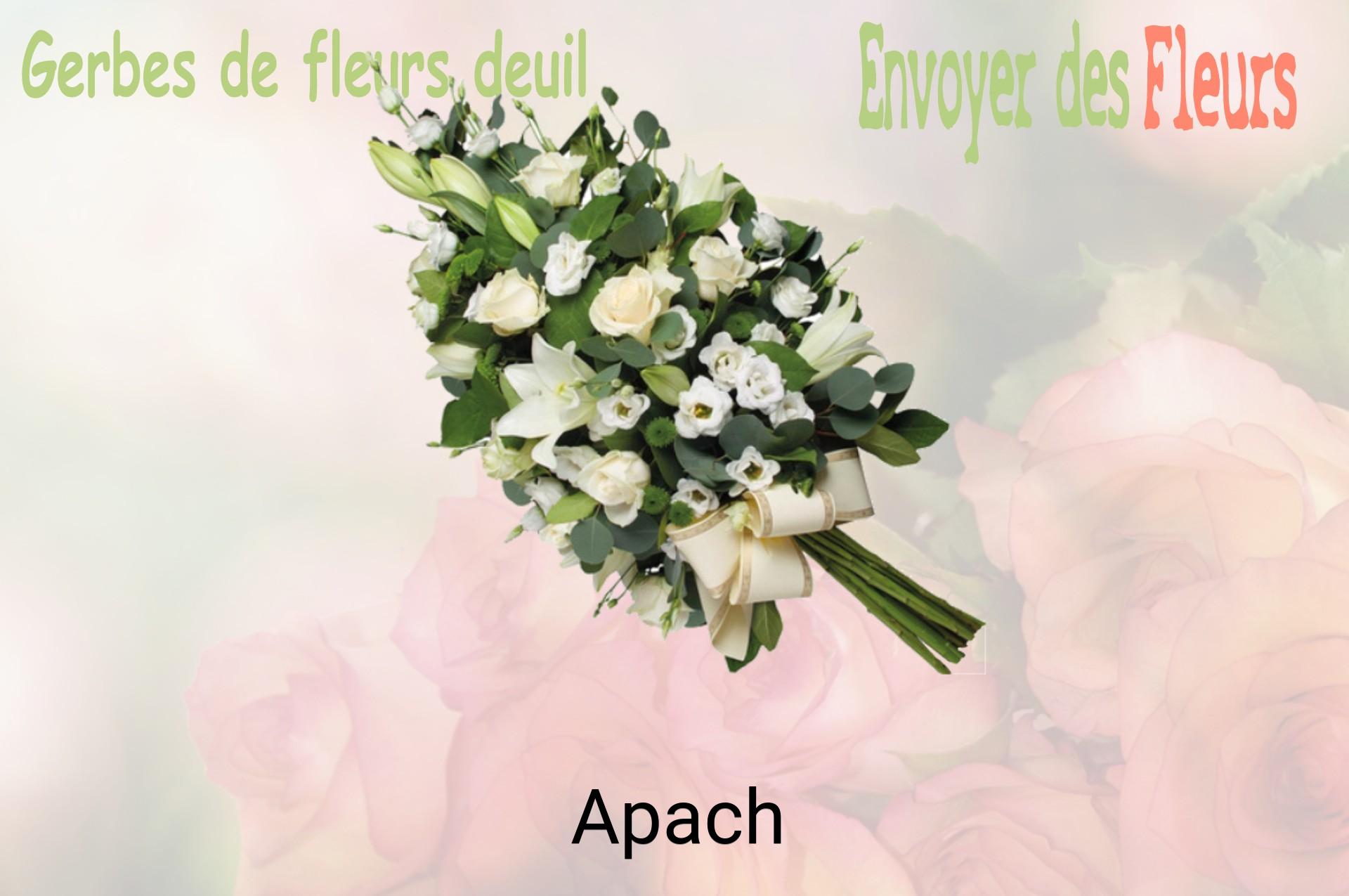 Gerbe de fleurs de deuil livrée à Apach
